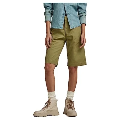 Abbildung von G STAR RAW Damen Chino Bermuda Shorts, Grün (smoke olive D22900 C962 B212), 33