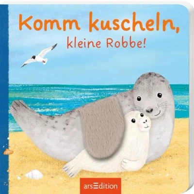 Abbildung von Komm kuscheln, kleine Robbe!: Erstes Lieblingsbuch mit Knisterplüschklappe für Babys ab 6 Monaten