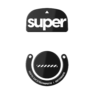 Abbildung von Superglide2 Neue kontrollierbare Geschwindigkeit strukturierte Oberfläche, glatteste Mausfüße/Schlittschuhe aus ultrastarkem Glas, Glatte und langlebige Sohle für Logitech G Pro X Superlight