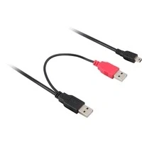 Abbildung von USB 2.0 Y Kabel, 2x A Stecker &gt; Mini