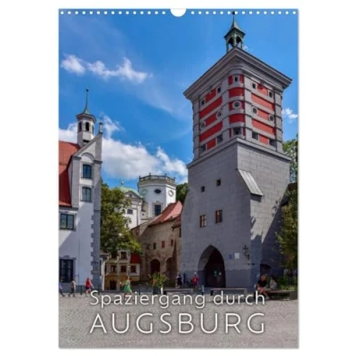 Abbildung von Spaziergang durch Augsburg (Wandkalender 2025 DIN A3 hoch), CALVENDO Monatskalender