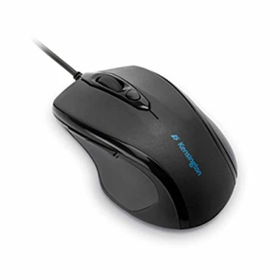 Abbildung von Kensington kabelgebundene ergonomische Mid Size Maus, Pro Fit Computermaus mit Kabel Für Laptop, Desktop und Gaming, USB 3.0 Verbindung Scrollrad, PC, Mac Chromebook, Schwarz, K72355EU