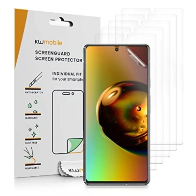 Abbildung von kwmobile 6X Displayschutzfolie kompatibel mit Google Pixel 6a Folie klare Schutzfolien Set in transparent