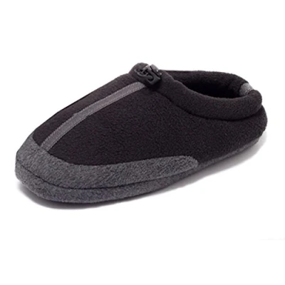 Abbildung von dynamic24 Hausschuh Herren Fleece Schlappen Gr.43 Schuhe Slipper Pantoffel Puschen Unisex