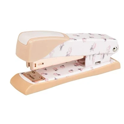 Abbildung von Idena 10421 Heftgerät Rosegold für Standard Klammergröße 24/6, locht bis zu 20 Blatt, 1 Stück