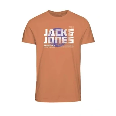 Abbildung von JACK&amp;JONES Herren JCOPHOTO Tee SS Crew Neck FST T Shirt, Tangerine, M