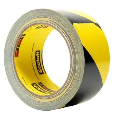 Abbildung von 3M 5702 Gefahren Markierungs Klebeband, 50 mm x 33 m, Schwarz/Gelb (24 er Pack)