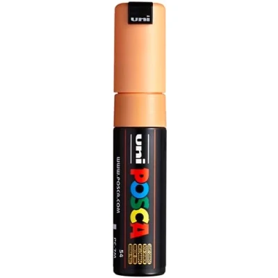 Abbildung von 6 x Uni Ball Fasermaler Posca PC 7M 4,8 5,5mm hellorange