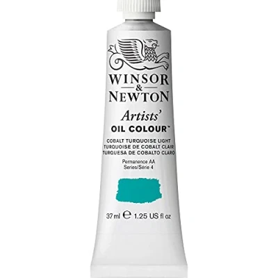 Abbildung von Winsor &amp; Newton 8840355 Artists Ölfarbe 37ml Tube, Künstlerölfarbe mit höchstmöglicher Pigmentierung, höchste Lichtechtheit Kobalttürkis hell
