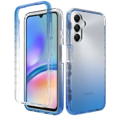 Abbildung von XINNI Hülle für Samsung Galaxy A05S, 360 Grad Stoßfeste Schutzhülle mit Integriertem Bildschirmschutz, Robuster Bumper Outdoor Full Body Case, Blau