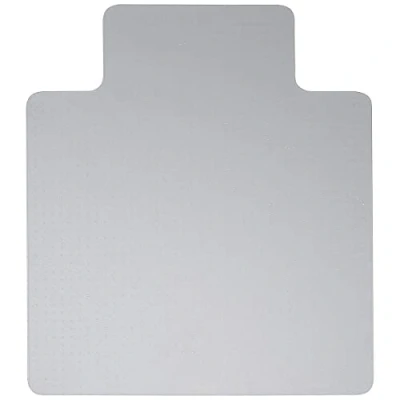 Abbildung von Q Connect Bodenschutzmatte für Teppichböden Teppiche/T Förmig / 120 x 90 cm/Stuhlmatte Klar/Transparent/Bürostuhlunterlage Kratzfest/aus Hochwertigstem Vinyl/Dicke 2,5 mm