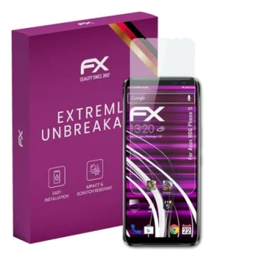 Abbildung von atFoliX Glasfolie kompatibel mit Asus ROG Phone 5 Panzerfolie, 9H Hybrid Glass FX Schutzpanzer Folie