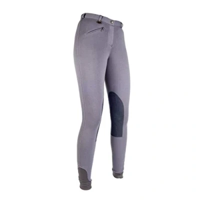 Abbildung von HKM Reithose Penny Easy Kniebesatz Dunkelgrau 164
