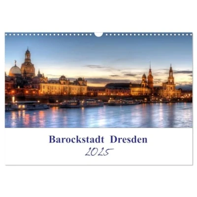 Abbildung von Barockstadt Dresden (Wandkalender 2025 DIN A3 quer), CALVENDO Monatskalender