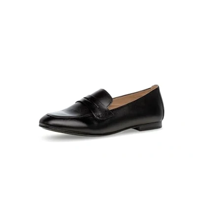 Abbildung von Gabor Damen Slipper, Frauen Slip On,Slip ons,Mokassins,Halbschuhe,Slides,Schlupfschuhe,schluepfschuhe,Loafer,schwarz,39 EU / 6 UK