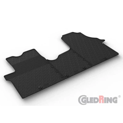 Abbildung von Gledring 0857 Fußmattensatz Gummi 3. Reihe 2 schwarz