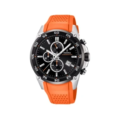 Abbildung von Festina Chronograph, Herren, Größe: One Size, Orange