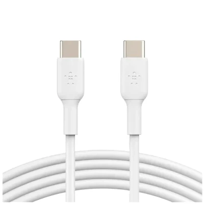 Abbildung von USB C auf Kabel von Belkin Weiß Kunststoff