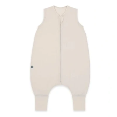 Abbildung von emma &amp; noah Baby Schlafsack mit Füßen 0.5 TOG, Leinen Beinen für den Sommer, 100% Leinen, OEKO TEX Zertifiziert, Stampelsack Neugeborene (Essential Beige, 90 cm)