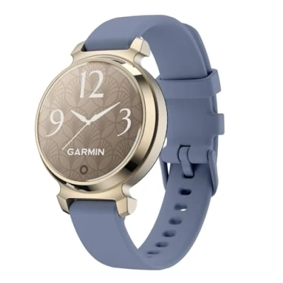 Abbildung von GIOPUEY Armband Kompatibel mit Garmin Lily 2, Weiches Silikon [Verschleißfest] [Atmungsaktiv] Ersatzarmband Blue
