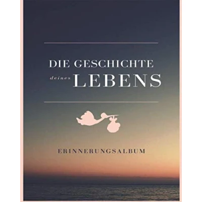 Abbildung von Die Geschichte deines Lebens Erinnerungsalbum: Fotoalbum zum selbstgestalten 120 Seiten Blanko, Leer Größe 8x10 20cmx25cm