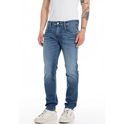 Abbildung von Replay Anbass Pants Jeans Slim Fit, Herren, Größe: 31x32, Medium blue