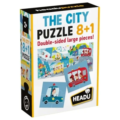 Abbildung von Headu IT20515 Italien Puzzle 8+1 City, Mehrfarbig, 3