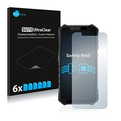 Abbildung von Savvies 6 Stück Schutzfolie für Ulefone Armor Displayschutz Folie Ultra Transparent