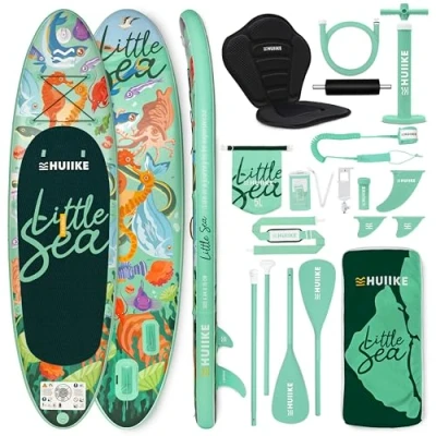 Abbildung von Stand Up Paddling Board Premium Zubehör. HUIIKE. Aquamarin. große Stabilität