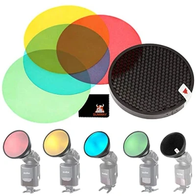 Abbildung von Godox AD S11 Farbfilter Gel Pack Blitz Zubehör für Witstro AD200 AD180 AD360 AD360II Speedlite