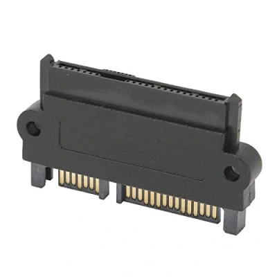 Abbildung von Fdit RAID Adapter für SATA Festplattenlaufwerke, 22 poliger SAS auf 7 Anschluss mit 15 poligem Stromanschluss Konverter, Unterstützung III(schwarz)