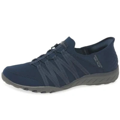 Abbildung von Skechers Slip ins Breathe Easy Roll with Me Damen Sneaker Navy EU 39