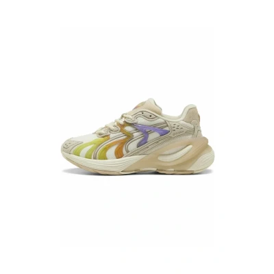 Abbildung von Puma Inverse Candy Paint Sneakers Sneaker low, Damen, Größe: 38, Warm white/lavender alert/archive gold Leder/synthetik