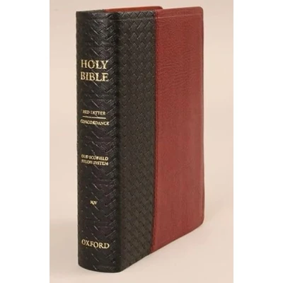 Abbildung von Old Scofield Study Bible KJV Pocket: King James Version, Black/burgundy, Leather Basketweave, Improved Edition, Bonded