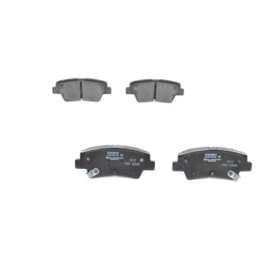 Abbildung von BOSCH 0 986 494 768 Bremsbelagsatz Low Metallic mit akustischer Verschleißwarnung Anti Quietsch Blech KIA: Ceed III Schrägheck, Proceed, Niro