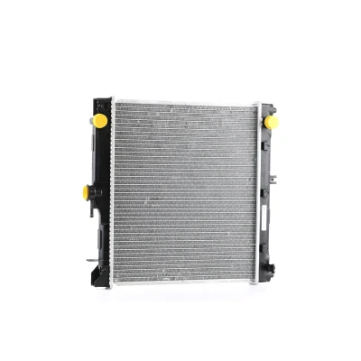 Abbildung von RIDEX 470R0033 Kühler, Motorkühlung Aluminium 375 438 26 ohne Rahmen Kühlrippen gelötet SUZUKI: Jimny SUV