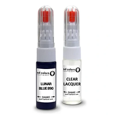 Abbildung von SD COLORS Reparaturset für Mercedes Lackstifte, 20 ML, Farbcode 890, Blau (Farbe + Lack)