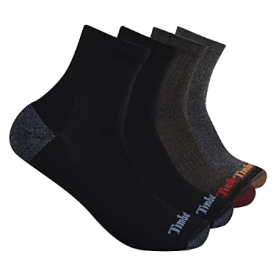 Abbildung von Timberland Herren 4er Pack halbgepolsterte Viertelsocken Quarter Socken, Mehrfarbig, Einheitsgre