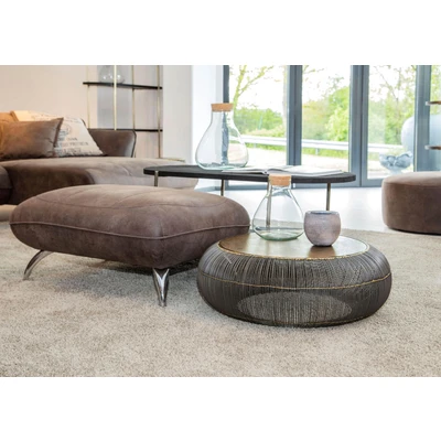Abbildung von Gutmann Factory Couchtisch &quot;65757&quot;, mit dekorativen goldfarbenen Details