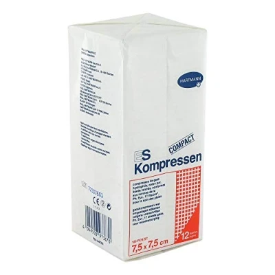 Abbildung von Es kompressen Unsteril 7,5x7,5 cm 12fach 100 St
