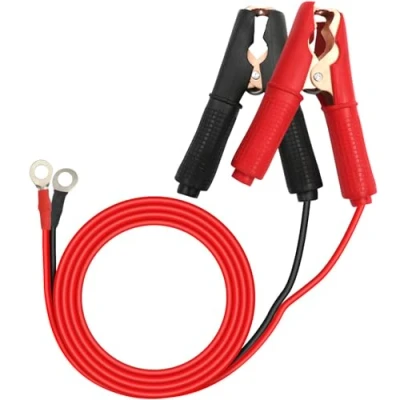 Abbildung von HuaLiSiJi Krokodilklemmen Autobatterie 12V 24V, Batterieklemmen 14AWG 30A, für Autobatterie, Anderes Gerät (0.6m)