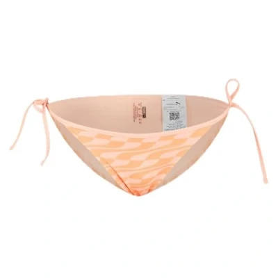Abbildung von PUMA Womens Swimwear Formstrip Side Tie Brief Schwimm Slips, Peach Combo, Medium