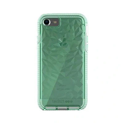 Abbildung von tech21 Evo Gem Drop Proof Schutzhülle für iPhone SE 2020 / 8 7 6 Ultra Dünn Clear Back Anti Scratch Grün Großpackung
