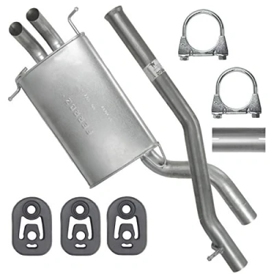 Abbildung von Endschalldämpfer Auspuff Endtopf für Mercedes C Klasse 200 220 W203 T203 S203 2.2 Cdi TD