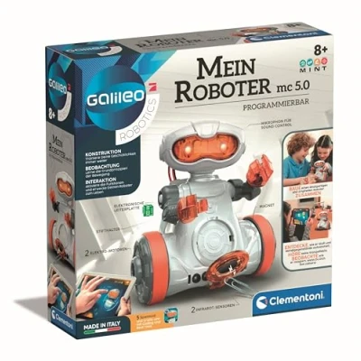 Abbildung von Clementoni® Experimentierkasten Galileo, Mein Roboter MC5.0, Made in Europe