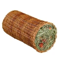 Abbildung von Trixie Pfeiltunnel mit Heu/Karotte für Kaninchen, ø 20 x 38 cm, 220 g