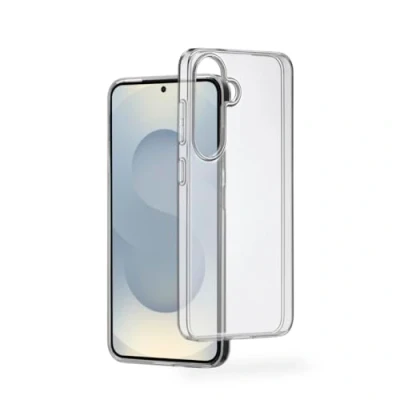 Abbildung von Hama Hülle für Galaxy S25 (Handyhülle, Schutzhülle Rückseite, Case, Kratzfest, extra Schutz Kamera und Display, Wireless Charging kompatibel, transparent, Slim, dünn) durchsichtig