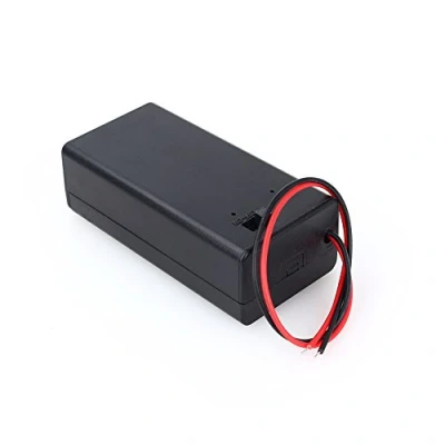 Abbildung von 9V PP3 Batteriehaltergehäuse Kunststoff Batterie Aufbewahrungsbox mit EIN / AUS Schalter + Kabel
