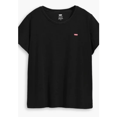 Abbildung von Levi&#039;s Plus Perfect Tshirt basic, Damen, Größe: 50/52, Mineral black