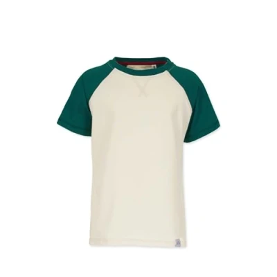 Abbildung von Band of Rascals Raglan Tshirt print für Kinder, Größe: 146, Cream racing green